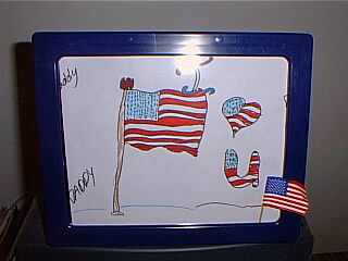 Flag art by Giselle Scott
